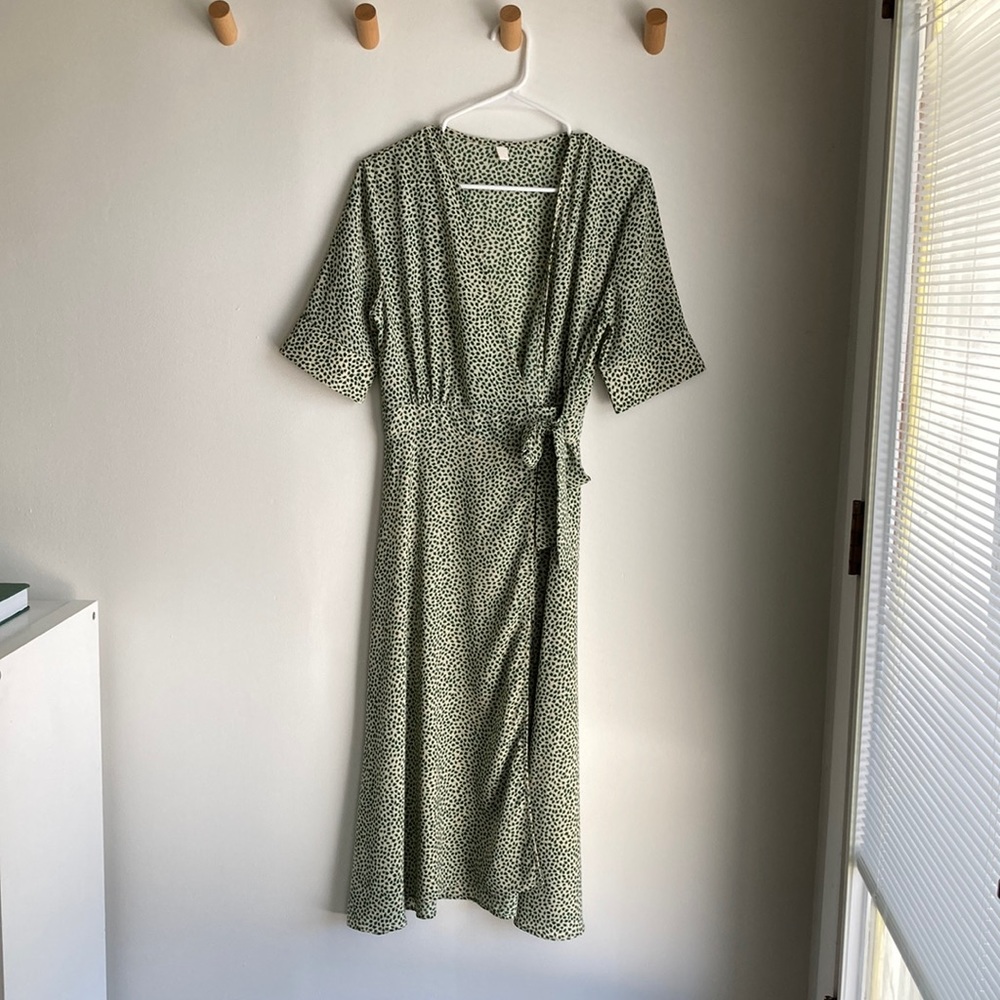 Wrap Midi Dress